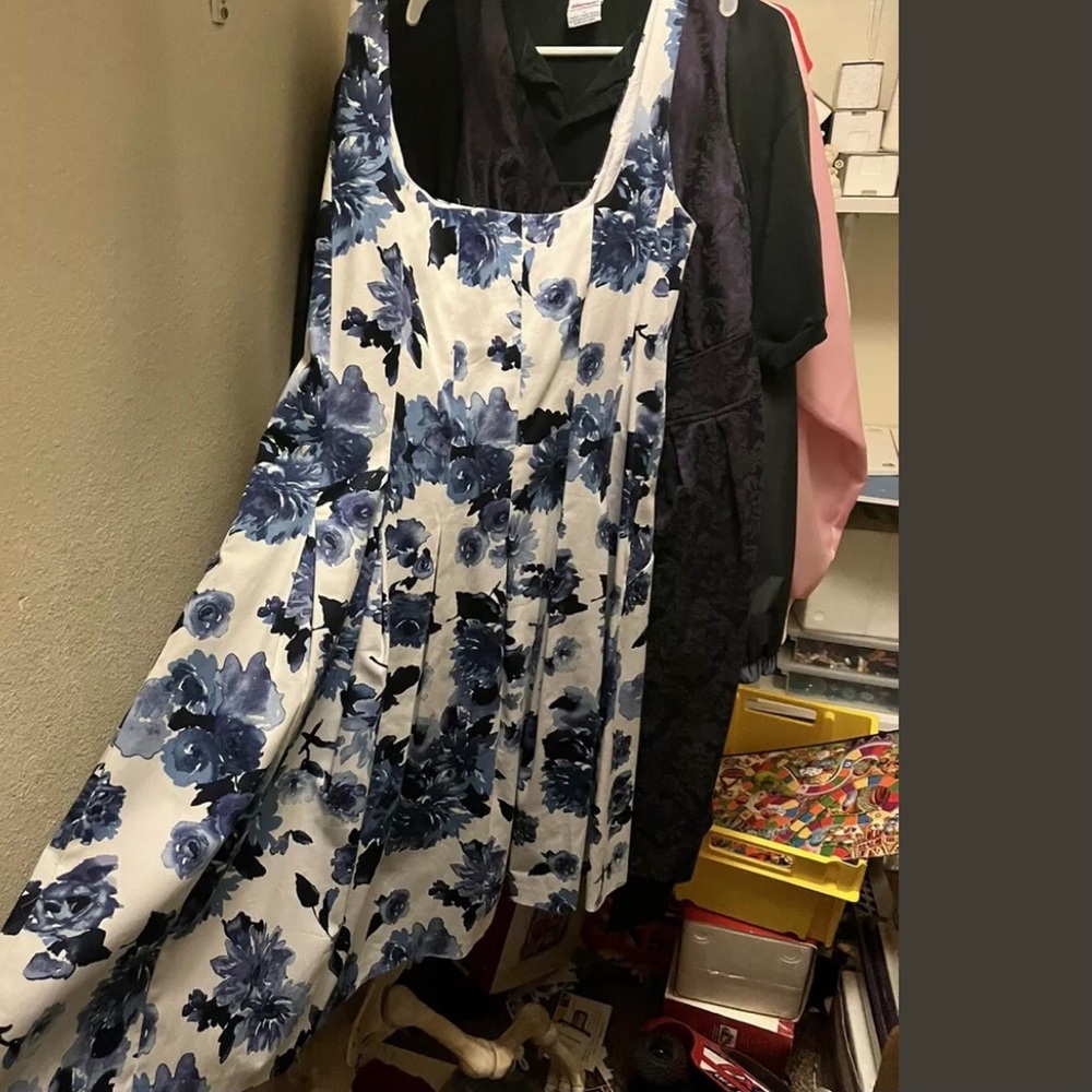 Cobalt Blue & White Dress